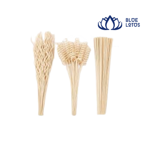 Bâtonnets diffuseurs en rotin artisanaux sans alcool, écologiques, sans plomb, parfum frais longue durée, BLUE LOTUS FARM - Product Image 1
