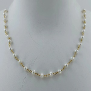 สร้อยคอมุกน้ำจืด เงินแท้ 925 เครื่องประดับทำมือ ของขวัญสำหรับเธอ - Product Image 2