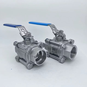 Válvula de Bola de Tres Piezas con Acabado Roscado, Estándar DIN SS316, Pasaje Completo, Clase 150, Control de Flujo Industrial - Product Image 2