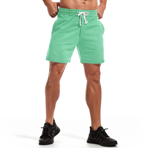 กางเกงขาสั้นเทอร์รี่ลำลองสไตล์สปอร์ตสำหรับผู้ชาย แห้งเร็ว เอวยางยืดสูง ระบายอากาศดี มีกระเป๋าเก็บของ ทรงหลวมใส่สบาย เหมาะสำหรับเล่นโยคะ - Product Image 4