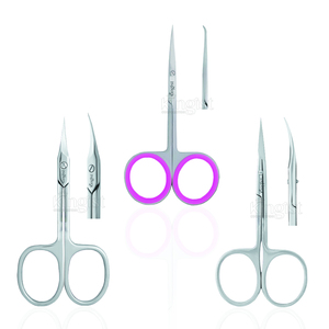 Ciseaux à cuticules incurvés en acier inoxydable de haute qualité, vente en gros, outils de manucure et pédicure - Product Image 3