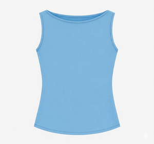 Camiseta de Tirantes Corta de Punto para Mujer, de Alta Calidad, con Logotipo Personalizado, Color Sólido, Cómoda, Cuello Redondo, Spandex/Poliéster, Transpirable - Product Image 6