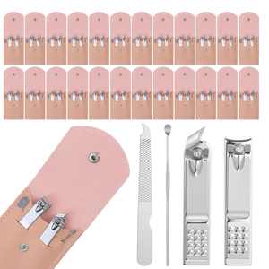 New Arrival Pocket <b>Nail</b> Care Set Precision Clippers <b>Nail</b> File Ear Cleaner Compact with Beauty Grooming Pouch - Product Image 1
