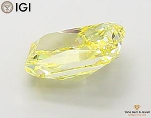 Diamante Cultivado en Laboratorio CVD de Corte Radiante, Color Amarillo Intenso, Claridad VS1, 2.00 Quilates, con Certificado IGI para Anillo de Compromiso Personalizado - Product Image 6