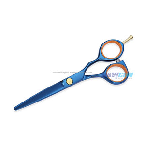 Tijeras de peluquería con revestimiento de titanio azul, instrumentos de belleza - Product Image 4