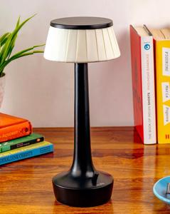 Lámpara de Mesa Minimalista Misho de Metal con Pantalla de Tela Blanca, LED Blanco Cálido, Control Táctil, para Decoración de Dormitorio - Product Image 2