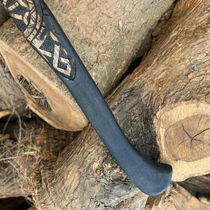 Viking <b>Axe</b> Scandinavian Style Industrial Grade High Quality <b>Wooden</b> Carbon Steel Blade Customizable Decorative Head Home Office - Product Image 5