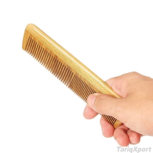 Nouvelle conception, peigne à cheveux classique en bambou et plastique écologique, durable, à dents larges, pour salon de coiffure, logo personnalisé - Product Image 3