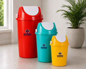 2026 Green Rectangular Wheeled Waste Bin With Lid Indoor <b>Outdoor</b> Recycling Use Modern Luxury Style Fiberglass Material - Product Image 4