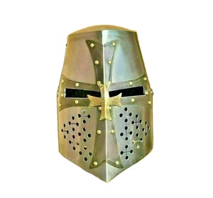 Nouveau casque d'armure de chevalier Templar en pain de sucre-casque médiéval portable cadeaux de Costume - Product Image 1