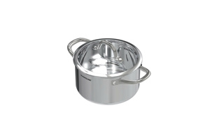 Ensemble de casseroles SUNHOUSE en acier inoxydable 4 pièces pour usage domestique, compatible avec les cuisinières à gaz, comprend des casseroles, des poêles, passe au four et au lave-vaisselle - Product Image 3