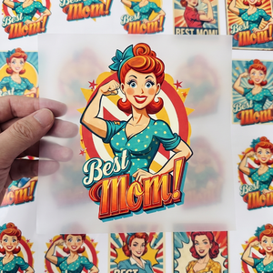 Tela Multifibra para Pegatinas, Impresión por Transferencia de Calor DTF, Impresiones de Logotipos Personalizados en Vinilo PET para Ropa de Mezcla de Algodón y Poliéster - Product Image 6