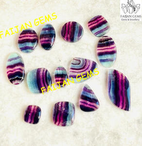 AAA+ 100% Fluorita Natural Cabujón Piedras Preciosas Semipreciosas Sueltas Colección de Sanación Energética para Venta al por Mayor FAIJAN GEMS C35 Tercera - Product Image 2