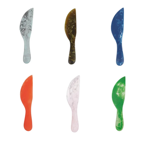 Eco-Friendly Resin <b>Cheese</b> <b>Knife</b> <b>Set</b> with Handcrafted Swirl Pattern Durable and Dishwasher/Microwave Safe-FAIZA CRAFT - Product Image 3