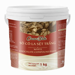 Factory Bulk Selling Compound Chocolate for Bakery Biscuits White Chocolate Liquid Paste Cocoa 1KG HALAL OEM/ODM Hot Good Price - Product Image 1