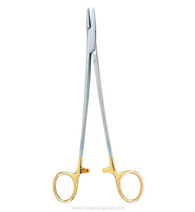 Portaagujas Olsen Hegar de Carburo de Tungsteno, Pinzas Portaagujas Dentales y Quirúrgicas de Un Solo Uso, Marca Blush Surgical - Product Image 1