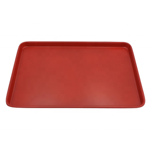 Utensilios para hornear antiadherentes, bandeja para galletas de 10x15 pulgadas. Utensilio para hornear de color rojo con buen rendimiento de desmoldeo - Product Image 1