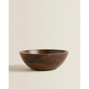 Bol décoratif minimaliste de luxe en bois massif, 100% grain naturel, bol de service artisanal, best-seller, articles de cuisine et cadeaux éco-responsables - Product Image 3