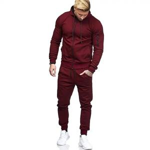 Ensemble de survêtement pour homme, coupe classique, 100% coton, hiver, haute qualité, combinaison de couleurs, pour l'entraînement et la salle de sport - Product Image 4