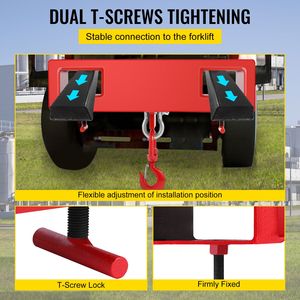 4400 libbre. Gru Girevole per Carrelli Elevatori - Attrezzatura di Sollevamento Mobile - Product Image 6