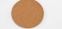 Ensemble de sous-verres ronds modernes en bois gravés au laser, écologiques, anti-chaleur, épaisseur 5 mm, pour la protection de la table