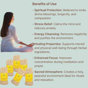 Ensemble d'encens en corde de cèdre de l'Himalaya naturel du Népal, fait à la main, écologique, durable, 2 parfums boisés épicés, combustion douce - Product Image 5