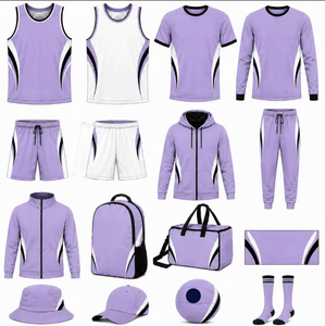Conjunto de Uniforme de Baloncesto Sublimado Personalizado Unisex, Equipación Deportiva con Bloques de Color, 100% Poliéster, Transpirable y que Absorbe la Humedad - Product Image 1