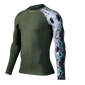 Breathable Polyester Men Rash Guard Quick Dry <b>Athletic</b> Swim Shirt for Water Sports and Outdoor Activities - Product Image 2