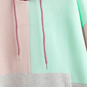 Stretch Moisture Wicking Women Fitness Hoodie Gym Sweatshirt Thermal Running Women Fitness Hoodie <b>Thumb</b> <b>Holes</b> Activewear <b>Top</b> - Product Image 3