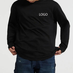 T-shirt pour garçons à manches longues, matière respirante et ajustable de haute qualité, avec design de logo personnalisé / design élégant et tendance - Product Image 1