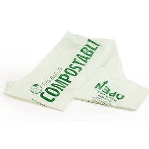 Sacs en rouleau pré-ouverts en HDPE 100 % compostables et biodégradables avec soufflet de fond pour ensacheuse automatique, thermoscellables, pour ustensiles de cuisine TD 12 - Product Image 2
