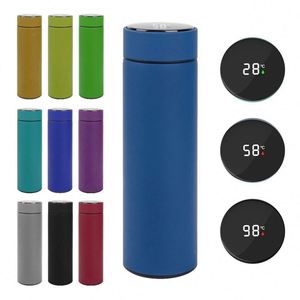 Double Wall Vacuum Flask Stainless Steel Outdoor Sport Led 2024 <b>Smart</b> Bottle With Reminder to Drink Water - Product Image 1