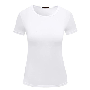 T-shirt Femme Col Rond Manches Courtes Coupe Slim 100% Coton Jersey Décontracté Respirant Toutes Saisons – Vente en Gros OEM Haute Qualité - Product Image 6
