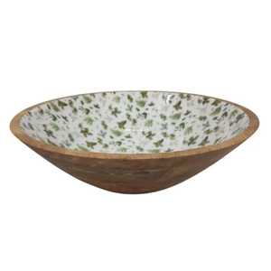 ชามสลัดไม้เคลือบลายพิมพ์ใหม่ล่าสุด เป็นมิตรกับสิ่งแวดล้อม ใช้แล้วทิ้งได้ ปลอดภัยสำหรับเครื่องล้างจาน ผลิตด้วยมือ ขนาดและโลโก้ปรับแต่งได้ - Product Image 2