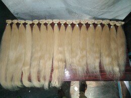 Extensions de cheveux vierges indiens Remy de qualité supérieure, blond 613, double trame machine, vente en gros, extensions de cheveux indiens Temple blond 613 - Product Image 5