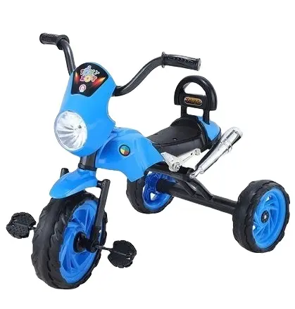 Triciclo esportivo para bebês, assento de plástico confortável para evitar que caia ou atropele a criança com cesta, novo design mais recente