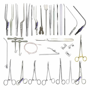 Ensemble d'instruments neurochirurgicaux de base, kit de craniotomie 32 pièces - Product Image 1