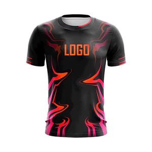 High Quality 100% Polyester Breathable Men's E-Sports T-<b>Shirts</b> Quick Dry Jerseys Custom Logo Sublimation Printing E-Sports Wear - Product Image 6