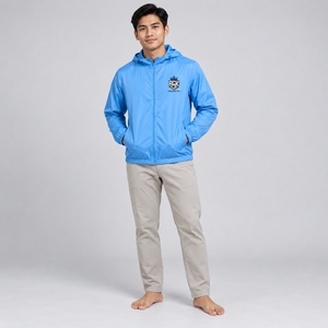 เสื้อแจ็คเก็ตกันลมผู้ชาย ดีไซน์ทันสมัย น้ำหนักเบา ผลิตจากผ้ากันน้ำ ป้องกันลม ระบายอากาศได้ดี สวมใส่สบาย - Product Image 1