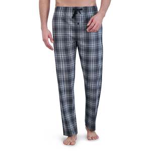 Men's Woven Sleep Pants Custom Logo OEM Made Cotton/Poly Striped Pajama Breathable Lightweight <b>Trousers</b> Button Fly <b>Elastic</b> <b>Waist</b> - Product Image 4