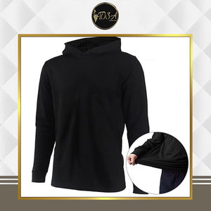 Sudadera con Capucha de Manga Larga y Cuello en V para Hombre, de Algodón y Poliéster de Secado Rápido, Antiarrugas, de Calidad Estándar, para Invierno, a Bajo Costo - Product Image 3
