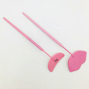 Best Quality Lip And <b>Moon</b> Shape Eyelash Extension <b>Mirror</b> Stainless Steel Pink Powder Coated Color - Product Image 2