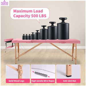 Salon de beauté portable meuble rose lit de beauté moderne cils hydrauliques extension personnalisée lit de massage spa facial incurvé - Product Image 2