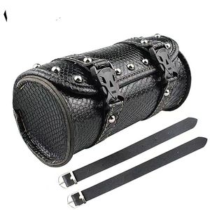 Bolsa de sillín de cuero PU para bicicleta de montaña, doble, con múltiples bolsillos, cremallera a rayas y correa ajustable, ¡gran oferta! - Product Image 4