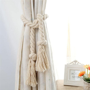 Cuerda decorativa para cortinas con borlas, nueva correa de nudo para atar cortinas, cuerda para colgar bolas, piezas decorativas para el hogar - Product Image 6