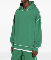 Ensemble survêtement décontracté pour homme : sweat à capuche oversize et short longueur genou en mélange de coton