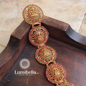 Gold Lakshmi Jada Billalu Crown-Traditional Tiara Wreath - Product Image 3