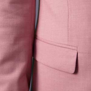 Manteau trench décontracté pour homme, coupe ajustée, col à revers, long, simple boutonnage, style blazer - Product Image 4