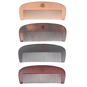 Juego de Peines Religiosos Artesanales de Madera Ecológicos de 4 Piezas TIMELESS CRAFT para el Cuidado del Cabello Rizado y la Barba en el Hogar y la Ducha - Product Image 1