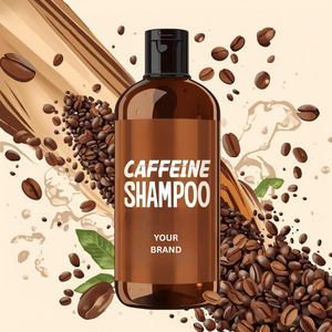 Champú con Cafeína OEM ODM para el Crecimiento del Cabello, Anti-Caída, Fortalecedor, Engrosador, con Biotina, Herbal, Marca Blanca, Sin Sulfatos, Vegano - Product Image 2